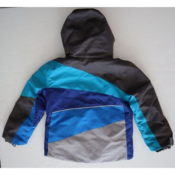 Obermeyer 61076-23003 Kid's Sz 7 Stone/Blue Altair Insulated Snow Jacket - Picture 2 of 16